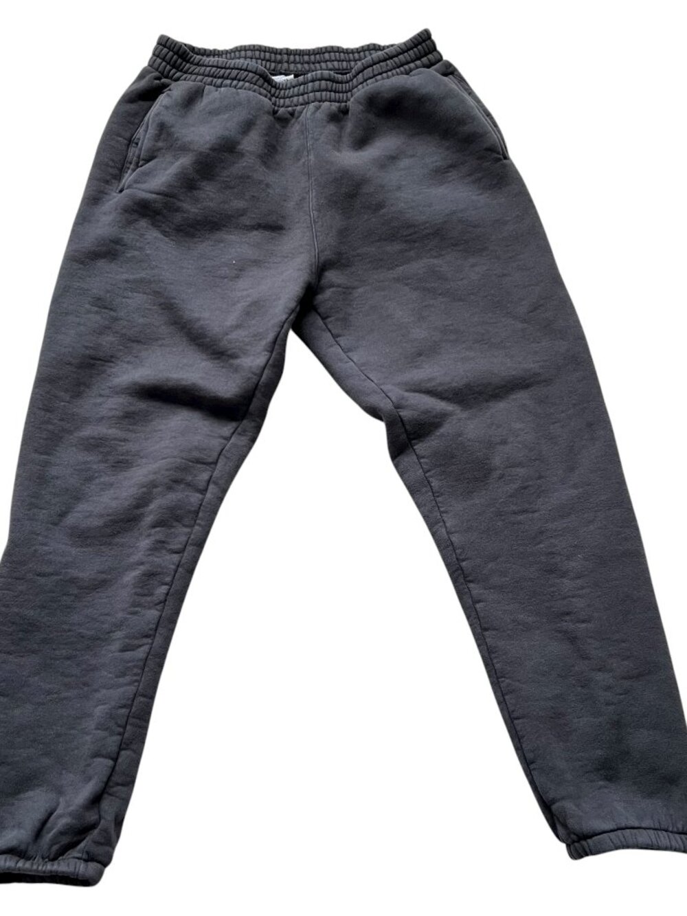 Outdoor Voices sweatpants Large dark gray cotton elastic waist cinched ankles